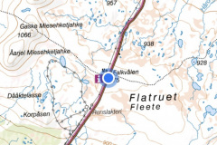 Flatruet på 960m