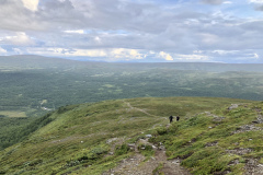 Nästan ända uppe på toppen.