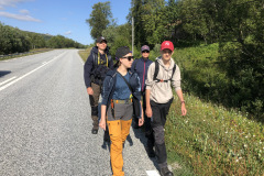 På väg mot Röstavallen.