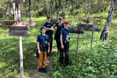 Vi hittade leden och nu bär det av upp på fjället.