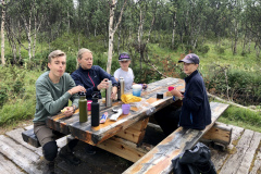 På väg tillbaka till Sverige och Tänndalen. Lite fika måste man ju ha.