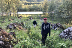 Kvällspromenad till skyttevärnen.