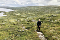 Wilhelm och jag gick samma väg upp.